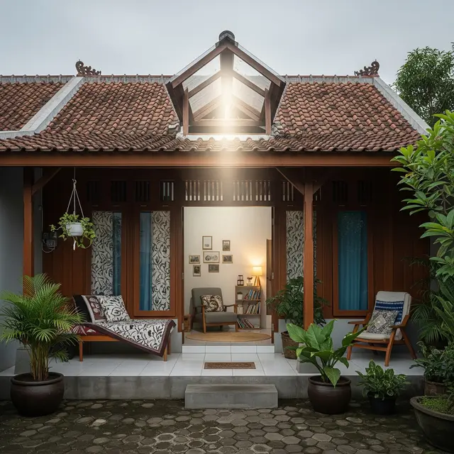 Rumah Sederhana dengan Skylight