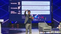 CEO Surya Citra Media (SCM) Sutanto Hartono memberikan studium generale dengan topik pembahasan Transformasi Industri Media di Era Multiplatform di hadapan dosen dan mahasiswa Akademi Televisi (ATVI), Kamis (9/11/2023) di Studio 5 Emtek City, Jakarta Barat. Credit: ATVI