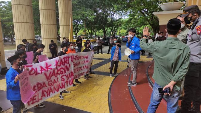 Mahasiswa Gorontalo Tolak Kartu Vaksin Jadi Syarat Administrasi - Vimarsana News