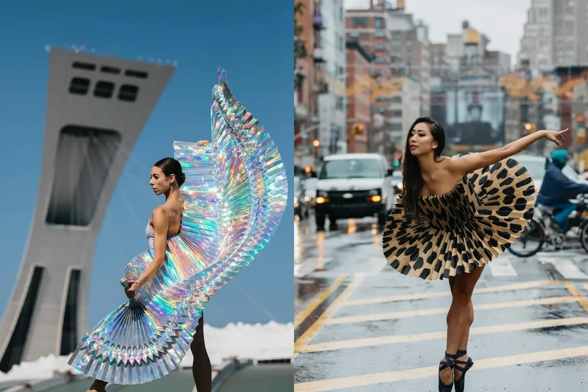 Bak Busana Mahal, Seniman Ini Manfaatkan Limbah Kertas untuk Pakaian Ballerina