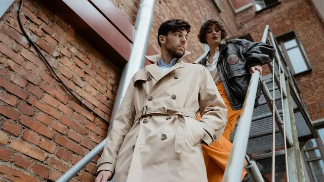 Ilustrasi trench coat