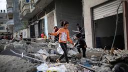 Delegasi Hamas telah berada di Kairo untuk berdiskusi dengan mediator Mesir mengenai jalan keluar dari perang yang telah berlangsung selama 18 bulan di wilayah Gaza, Palestina. (Eyad BABA/AFP)