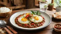 Resep Telur Ceplok Bumbu Rujak, Rasa Pedas Manis Asam Gurihnya Nagih