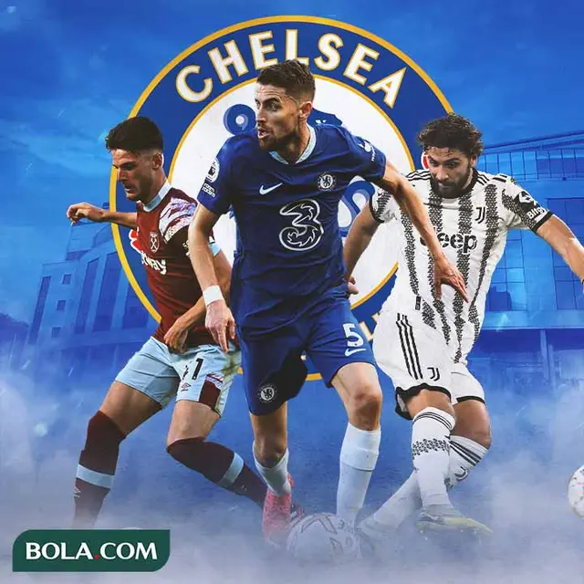 Chelsea - Declan Rice, Jorginho, Manuel Locatelli
