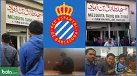 Evan Dimas melakukan ibadah salat Jumat di Masjid Tariq bin Ziyad, Barcelona.