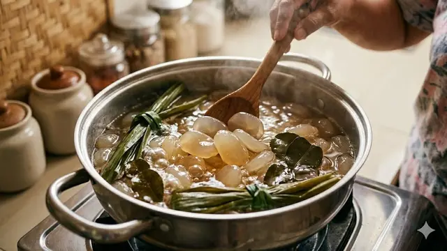 Cara Membuat Manisan Kolang Kaling Daun Jeruk