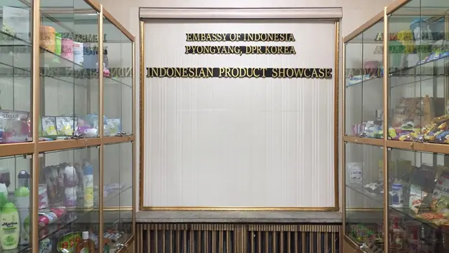 Gerai Produk Indonesia pertama (Indonesian Product Showcase) di Korea Utara. (KBRI Pyongyang)