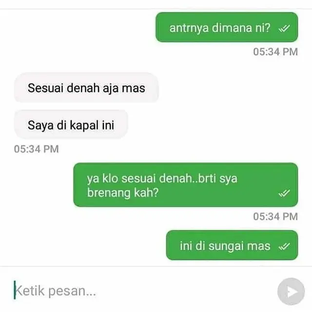 6 Chat Penumpang Jelaskan Lokasi Penjemputan ke Ojek Oline Ini Kocak