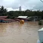 Bencana banjir di Malinau Kalimantan Utara, Minggu (16/5/2021).