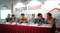 Manajemen Astra International berikan paparan pada investor summit 2018 (Foto:Liputan6.com/Bawono Y)