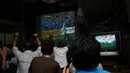 PSSI dan PSSI Pers menggelar nonton bareng laga perempat final Piala Dunia 2014 di Senayan, Jakarta, (5/7/2014). (Liputan6.com/Helmi Fithriansyah)