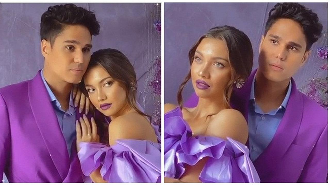 Serba Ungu, Ini 7 Gaya Pemotretan Angela Gilsha dan Mischa Chandrawinata