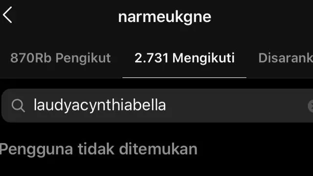 Engku Emran unfollow Laudya Cynthia Bella