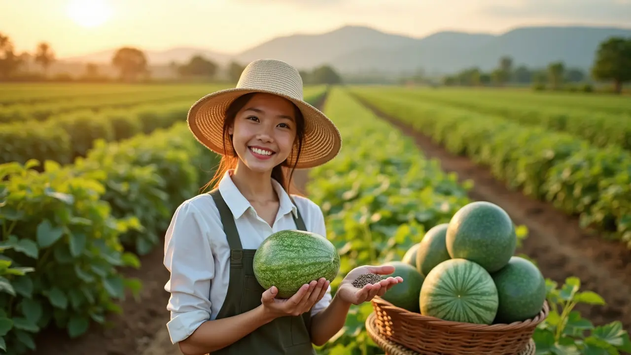 cara menanam melon dari biji