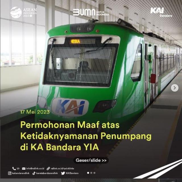 Viral Kepala Penumpang Terjepit Pintu Kereta Bandara YIA, Pihak Pengelola Minta Maaf