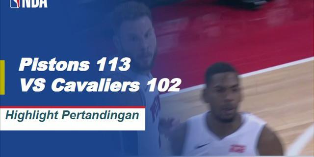 Cuplikan Hasil Pertandingan NBA : Pistons 113 VS Cavaliers 102