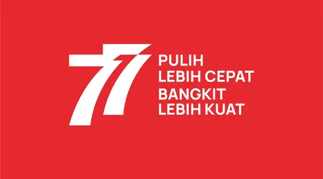 Ilustrasi logo HUT ke-77 RI