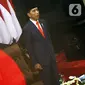 Joko Widodo atau Jokowi saat menghadiri pelantikannya sebagai Presiden RI periode 2019-2024 di Gedung Nusantara, Jakarta, Minggu (20/10/2019). Jokowi dan Ma'ruf Amin resmi dilantik sebagai Presiden dan Wakil Presiden RI periode 2019-2024. (Liputan6.com/JohanTallo)