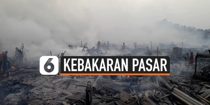 VIDEO: 800 Lapak dan Kios Pasar Inpres Cianjur Terbakar