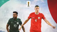 Kualifikasi Piala Dunia 2026 - Arab Saudi Vs Timnas Indonesia - Salem Al Dawsari Vs Jay Idzes (Bola.com/Adreanus Titus)