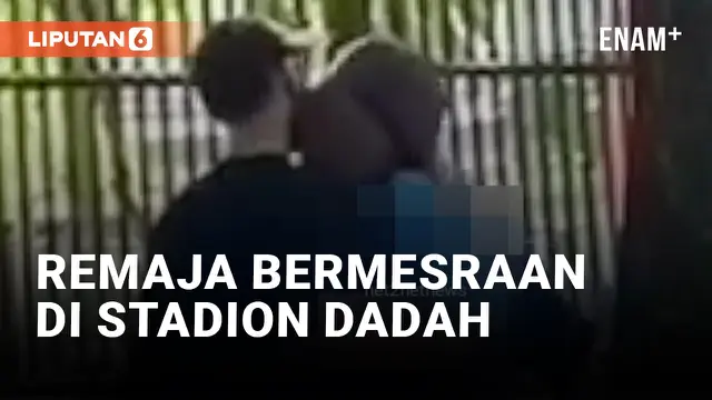 VIDEO: Miris, Sepasang Remaja Terekam Kamera Bermesraan di Stadion Dadaha