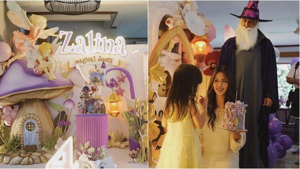 7 Potret Ulang Tahun Putri Raisa Ke-4, Rayakan dengan Tema Fairies