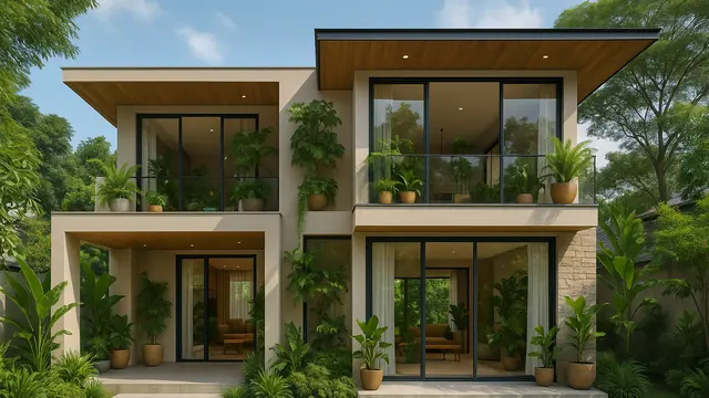 Model Rumah Minimalis Modern 2 Lantai yang Tren di Tahun 2025/Ilustrasi AI