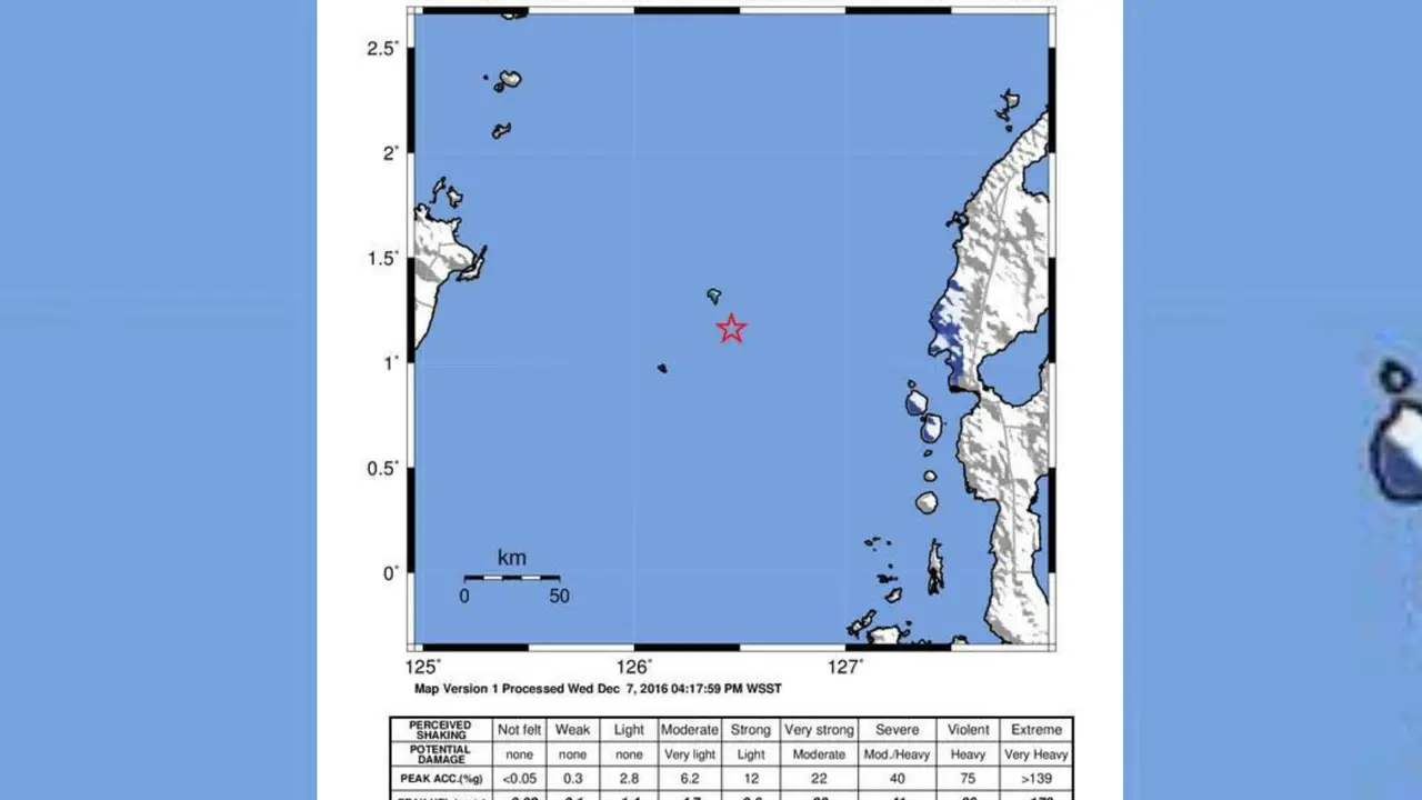 Gempa Tidore