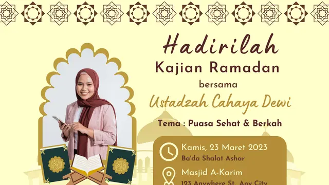 Contoh Undangan Acara Maulid Nabi Muhammad SAW yang Menarik - Hot