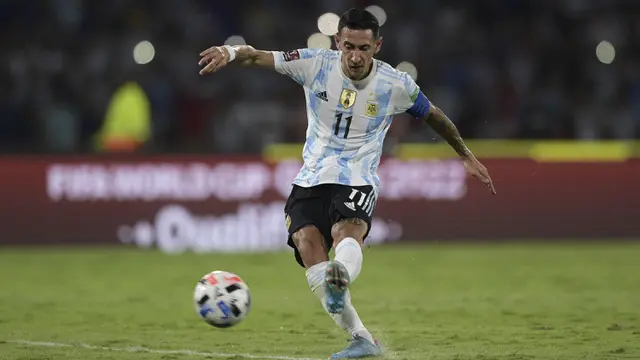 Foto: Tanpa Lionel Messi, Argentina Kalahkan Kolombia di Kualifikasi Piala Dunia 2022