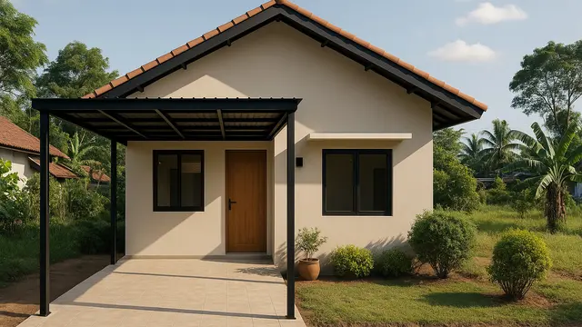 Model Carport Rumah di Desa yang Sederhana tapi Nyaman/via AI