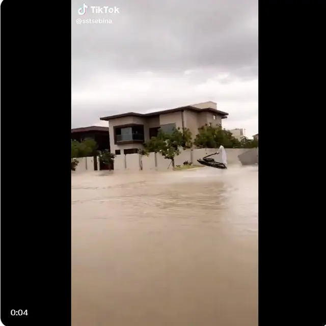 7 Potret Kelakuan Masyarakat Dubai Ketika Banjir, Orang Kaya Memang Beda