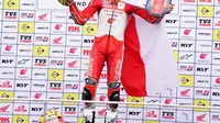 Pembalap Astra Honda Motor Buat Lagu Kebangsaan Indonesia Raya Berkumandang di ARRC Sepang