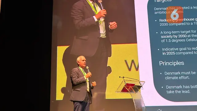 Utusan Khusus untuk Perubahan Iklim Denmark Tomas Anker Christensen dalam acara Indonesia Net-Zero Summit (INZS) 2024 yang diselenggarakan Foreign Policy Community of Indonesia (FPCI). (Liputan6/Benedikta Miranti)