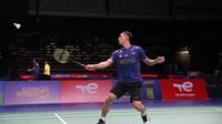 Tunggal putra Indonesia, Jonatan Christie, tampil apik pada laga perdana Piala Thomas 2020. (dok. PBSI)