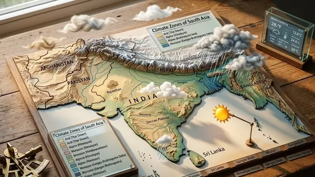 Negara Asia Selatan (AI Generated)