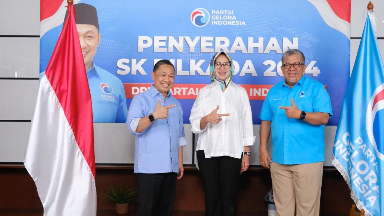 Partai Gelora Dukung Airin Rachmi Diany-Ade Sumardi di Pilkada Banten