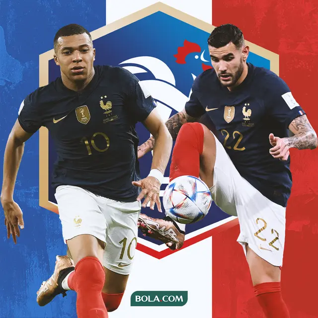 Ilustrasi - Kylian Mbappe dan Theo Hernandez Prancis