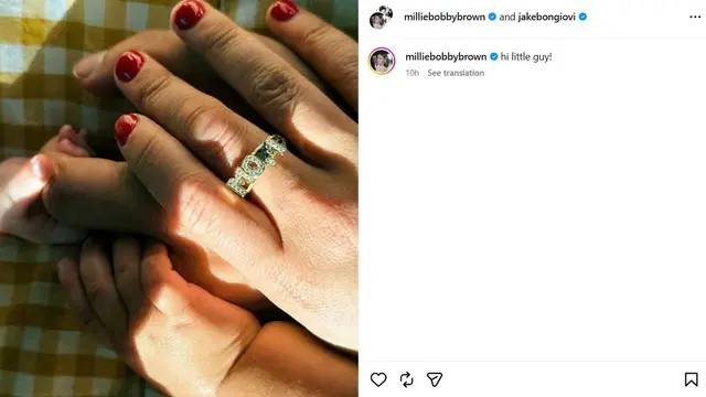 Unggahan Millie Bobby Brown. (Instagram/ https://www.instagram.com/milliebobbybrown/)