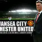 Swansea City vs Manchester United (Liputan6.com/Ari Wicaksono)