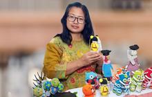 Cerita Nasabah PNM Mekaar Geluti Hobi Rajut yang Membawa Hoki