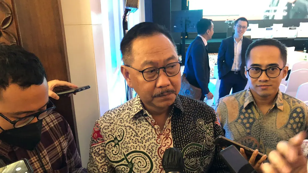 Kepala Otorita Ibu Kota Nusantara (IKN) Bambang Susantono menghadiri acara Mandiri Investment Forum di Plaza Mandiri, Jakarta, Kamis (2/2/2023).