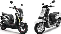 Honda Zoomer (kiri) dan Yamaha Qbix (kanan) (Otosia.com)