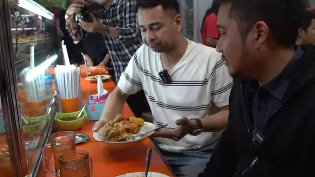 Raffi Ahmad makan di warteg (YouTube/Rans Entertainment)