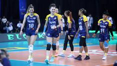 Tim putri Jakarta Livin' Mandiri untuk pertama kali meraih kemenangan dalam ajang Prolliga 2026 di GOR Sabilulungan Jalak Harupat, Kabupaten Bandung, pada Jumat (23/1/2026). (Dok. PBVSI)