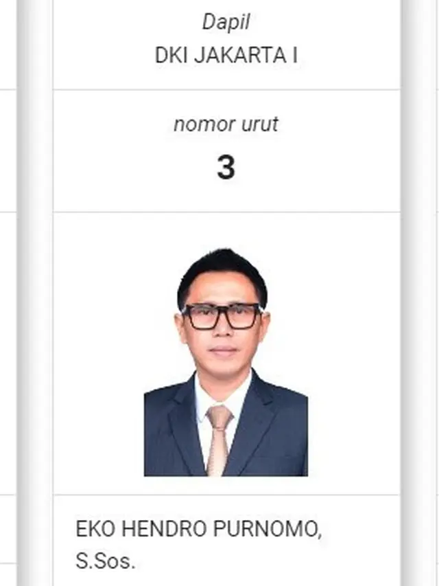 Eko Patrio (situs KPU)