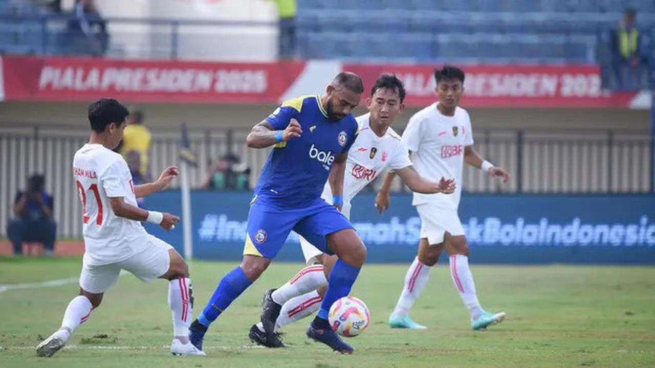 Grup A Piala Presiden 2025, Dua Gol Penalti Liga Indonesia All Star Buyarkan Kemenangan Arema FC