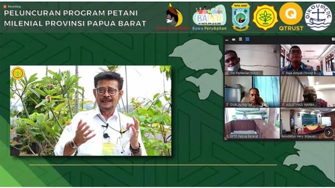 Luncurkan Program Petani Milenial di Bumi Papua, Kementan: Ini Komitmen Presiden Tingkatkan Kesejahteraan