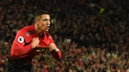 1. Alexis Sanchez - Pemain asal Chili ini bergabung dengan Manchester United pada 2018 dengan transfer mencapai 34 juta euro. Namun, Sanchez gagal bersinar di Manchester United dan hanya mengoleksi lima gol dari 45 pertandingannya. (AFP/Oli Scarff)