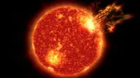 Ilustrasi Badai Matahari (NASA's Goddard Space Flight Center/Genna Duberstein)